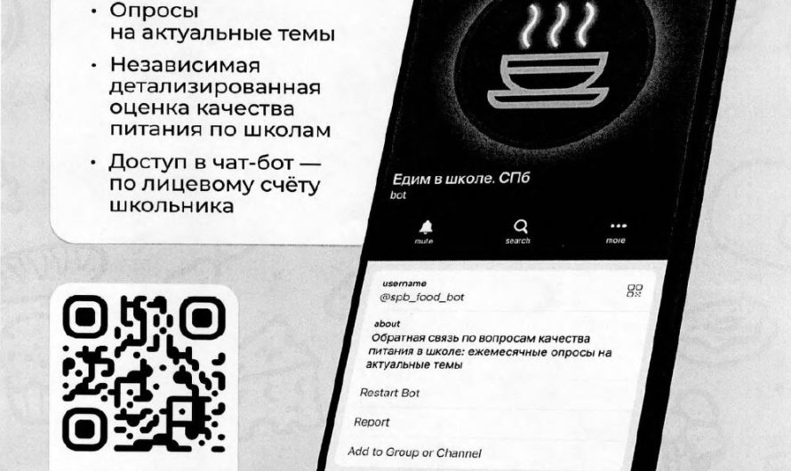 Чат-бот по оценке качества питания в школах Петербурга